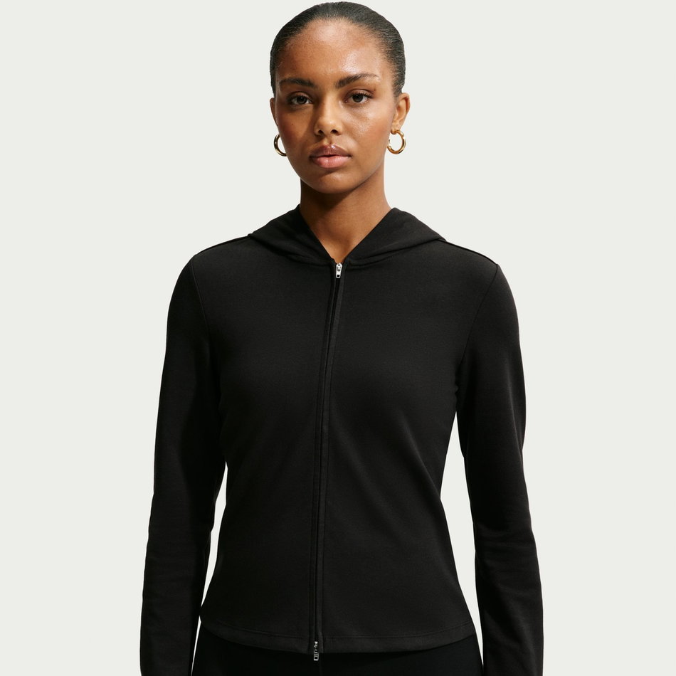 Chill Knit Ls Fz Top Kadın Siyah Sweatshirt