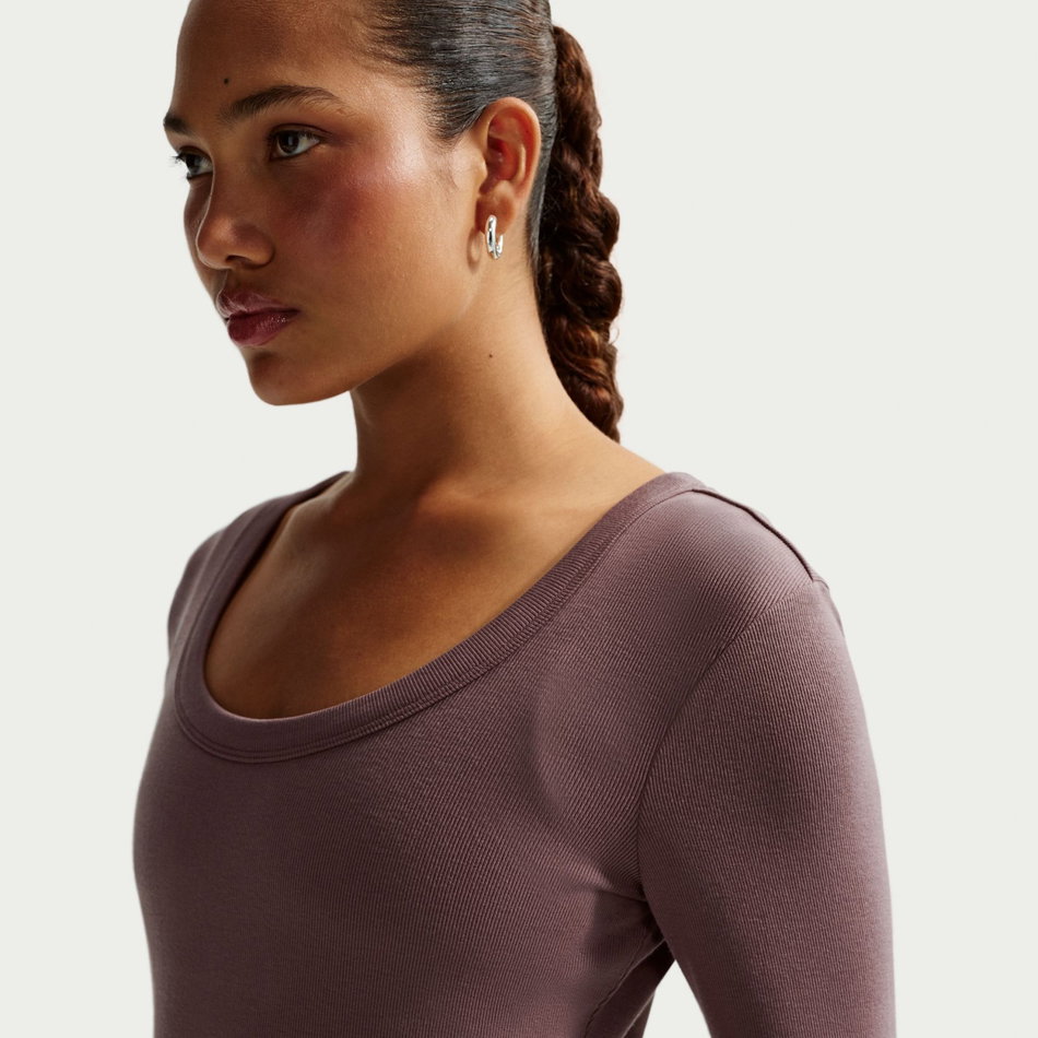 Chill Knit Ls Midi Dress Kadın Kahverengi Elbise