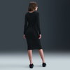 NIKE - Chill Knit Ls Midi Dress Kadın Siyah Elbise (1)