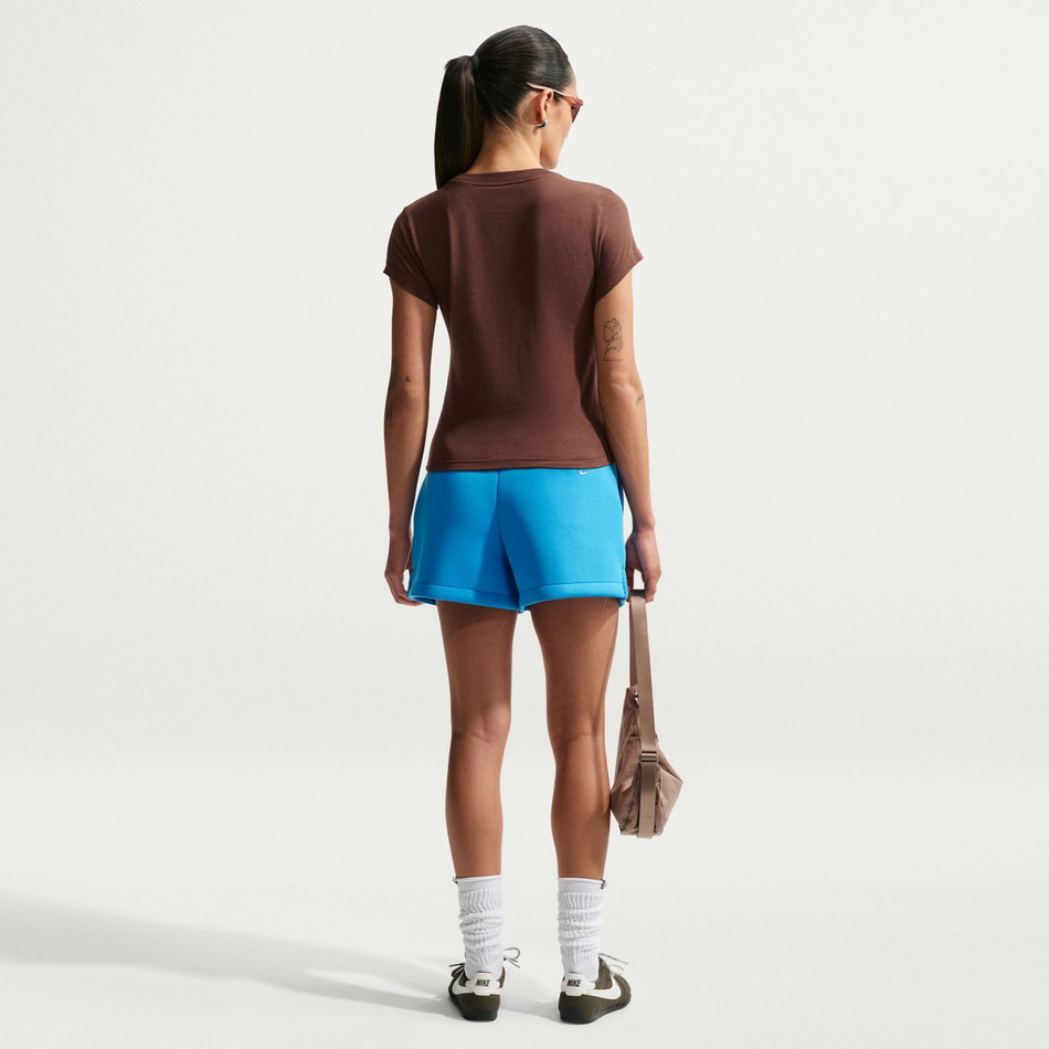 Chill Knit Md Crop Kadın Kahverengi Tişört
