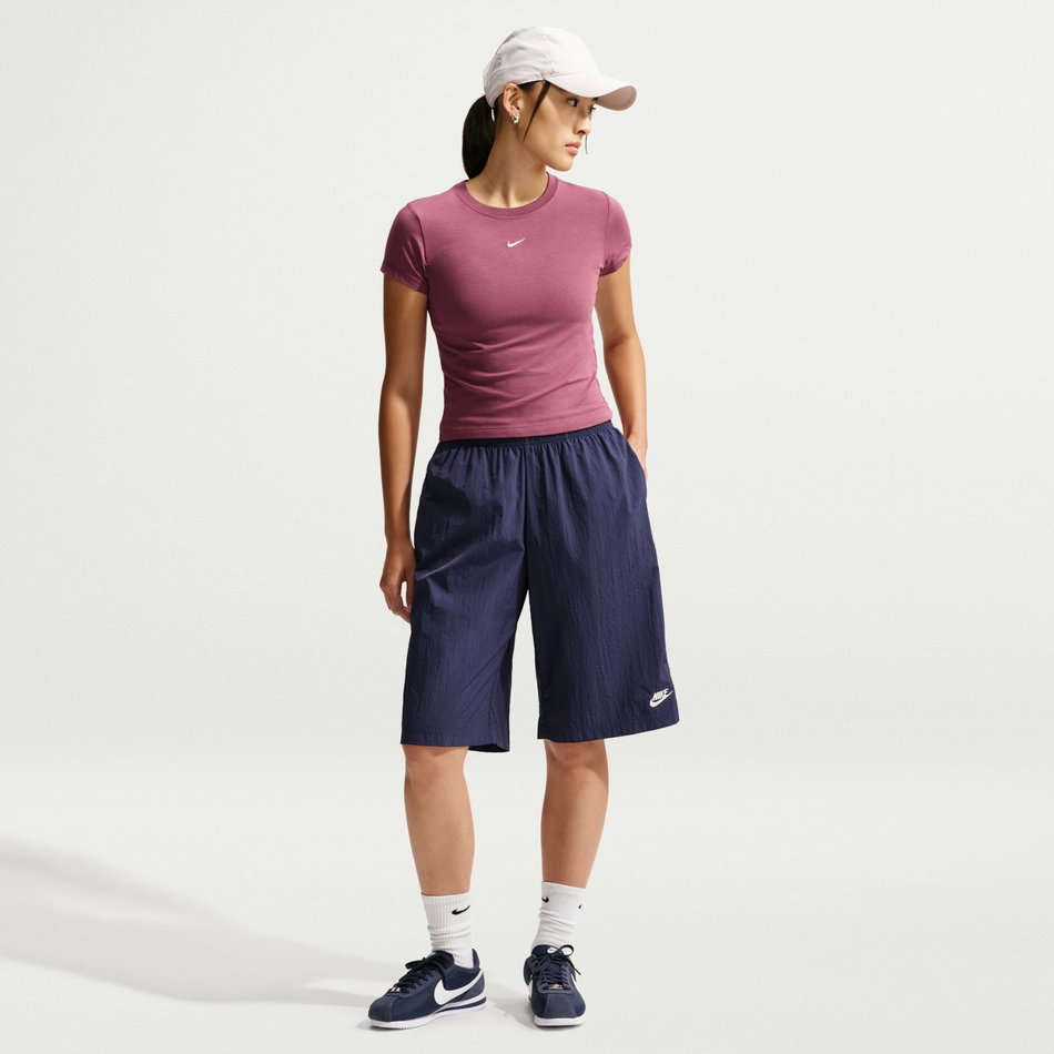 Chill Knit Md Crop Kadın Pembe Tişört