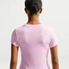 NIKE - Chill Knit Md Crop Kadın Pembe Tişört (1)