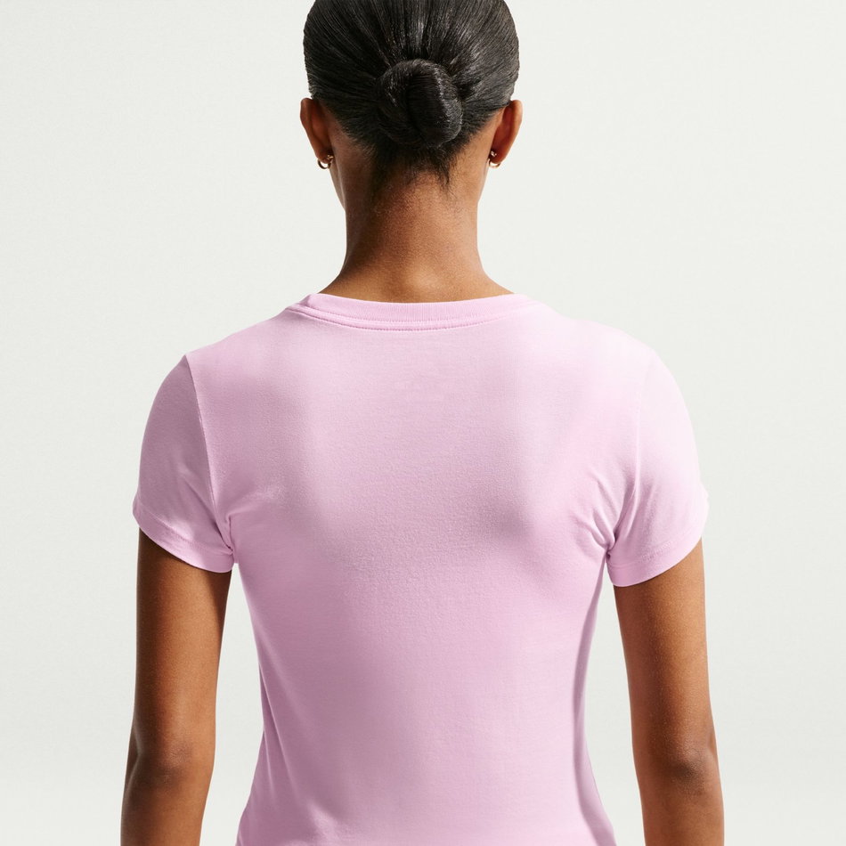 Chill Knit Md Crop Kadın Pembe Tişört