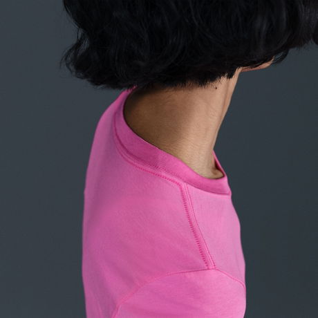 NIKE - Chill Knit MD Crop Kadın Pembe Tişört (1)