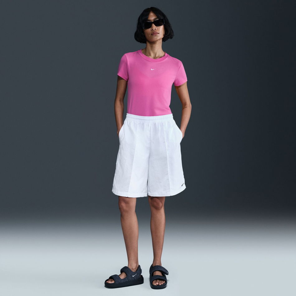 Chill Knit MD Crop Kadın Pembe Tişört