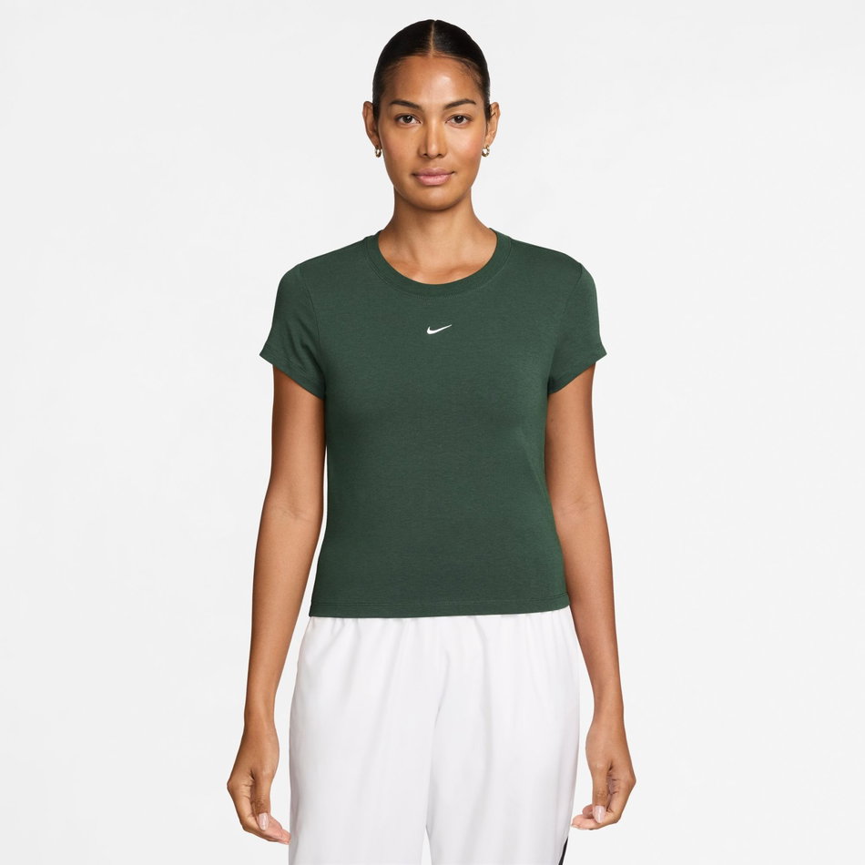Chill Knit Md Crop Kadın Yeşil Tişört