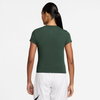 NIKE - Chill Knit Md Crop Kadın Yeşil Tişört (1)