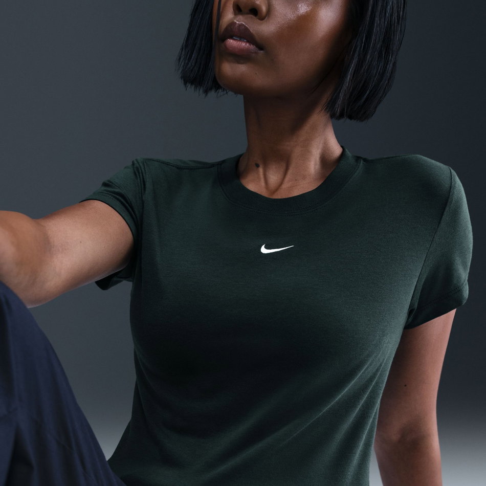 Chill Knit Md Crop Kadın Yeşil Tişört