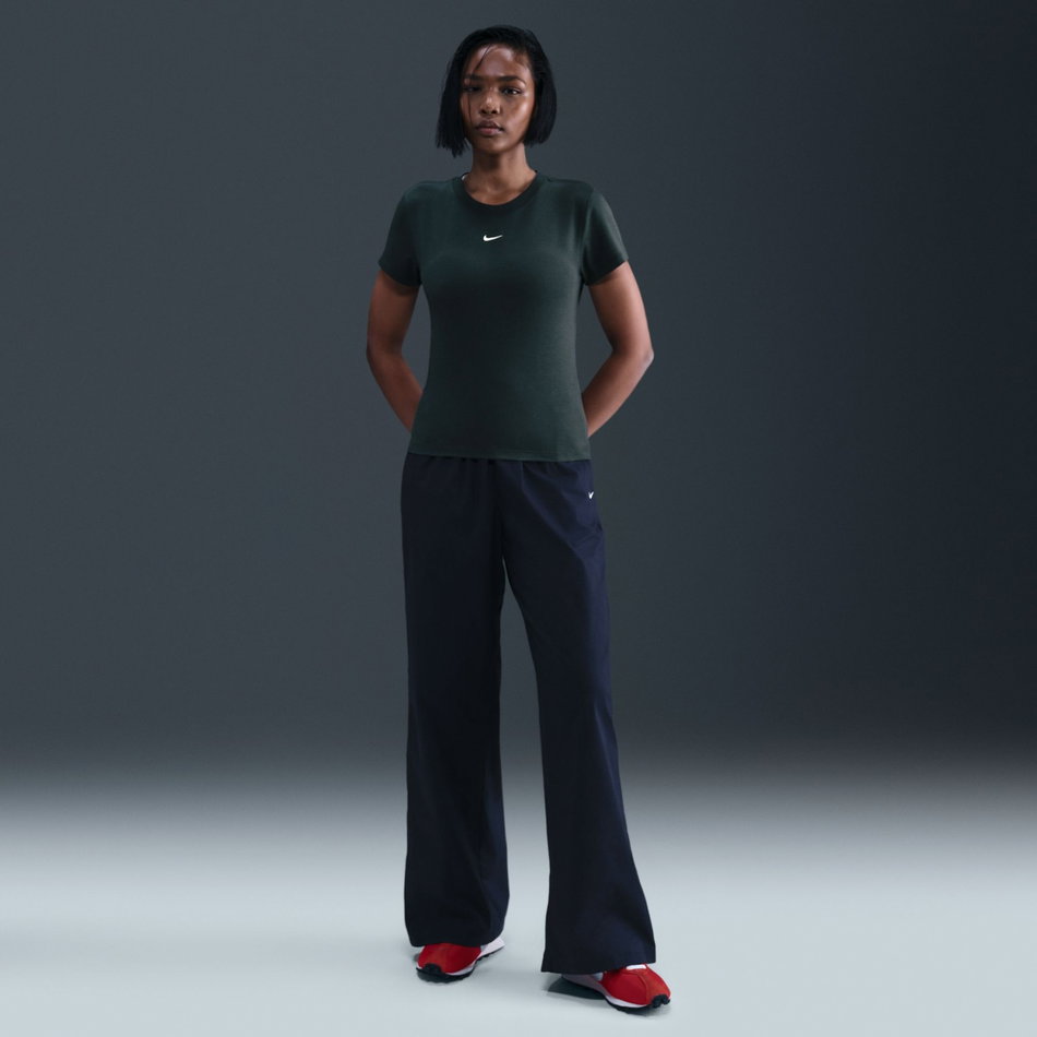 Chill Knit Md Crop Kadın Yeşil Tişört