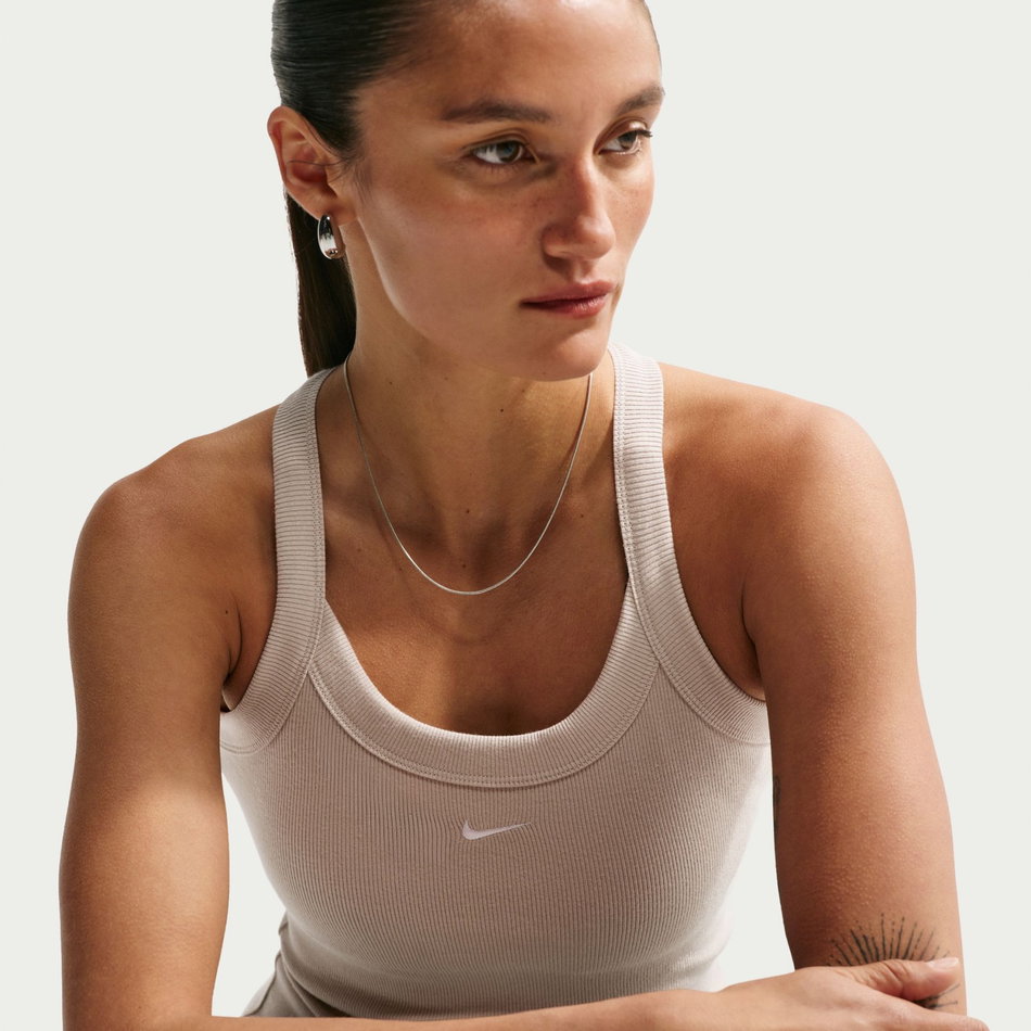 Chill Knit Mini Ribbed Tank Kadın Kahverengi Atlet