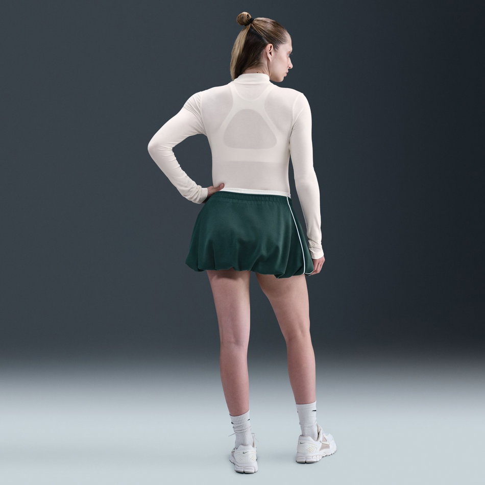 Chill Knit Mock Tee Kadın Bej Uzun Kollu Tişört
