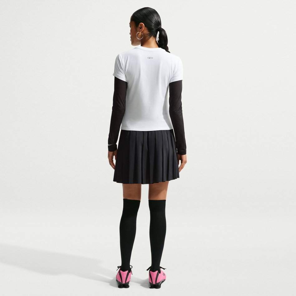 Chill Knit Mod-Cropped Tee Kadın Beyaz Tişört