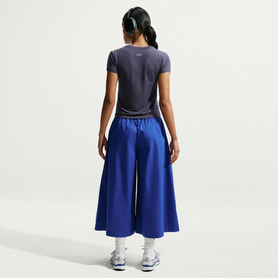 Chill Knit Mod-Cropped Tee Kadın Gri Tişört