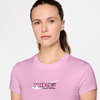 NIKE - Chill Knit Mod-Cropped Tee Kadın Pembe Tişört (1)