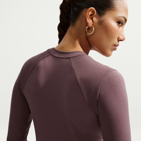 NIKE - Chill Knit Rib Ls Top Kadın Sweatshirt (1)
