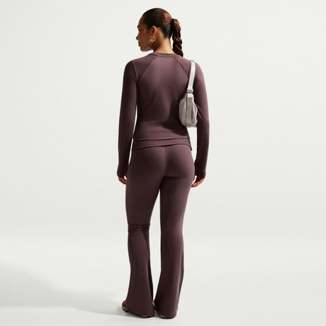 NIKE - Chill Knit Rib Pant Kadın Eşofman Altı (1)