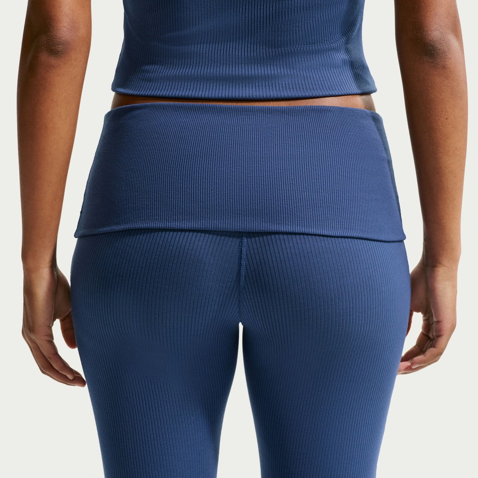 Chill Knit Rib Pant Kadın Mavi Eşofman Altı