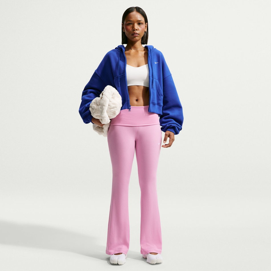 Chill Knit Rib Pant Kadın Pembe Eşofman Altı