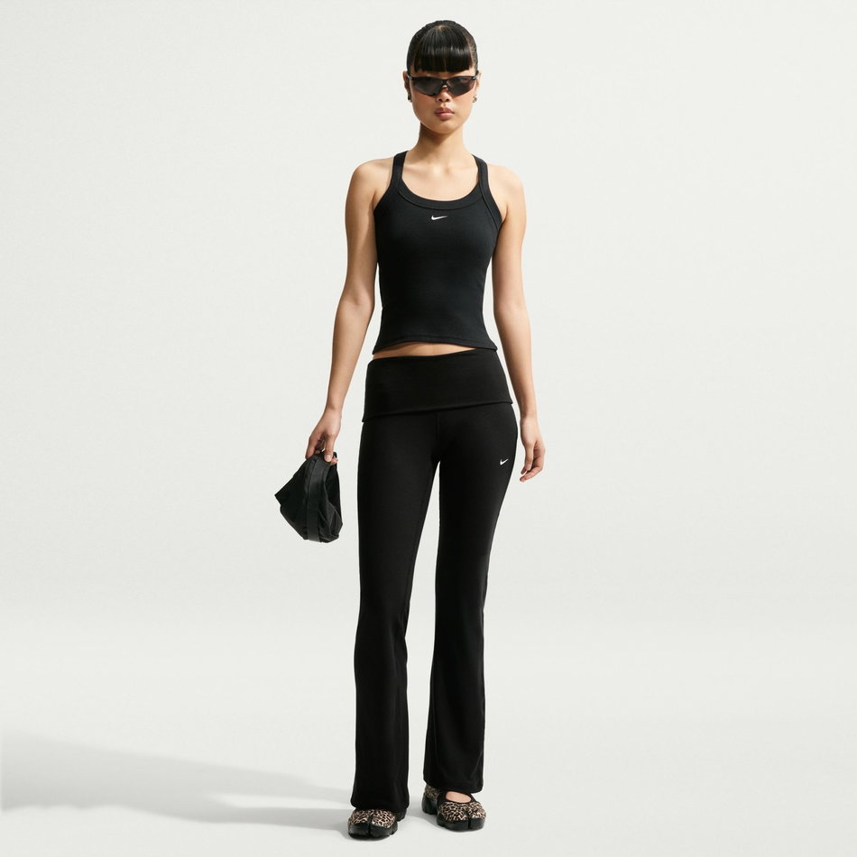 Chill Knit Rib Pant Kadın Siyah Eşofman Altı