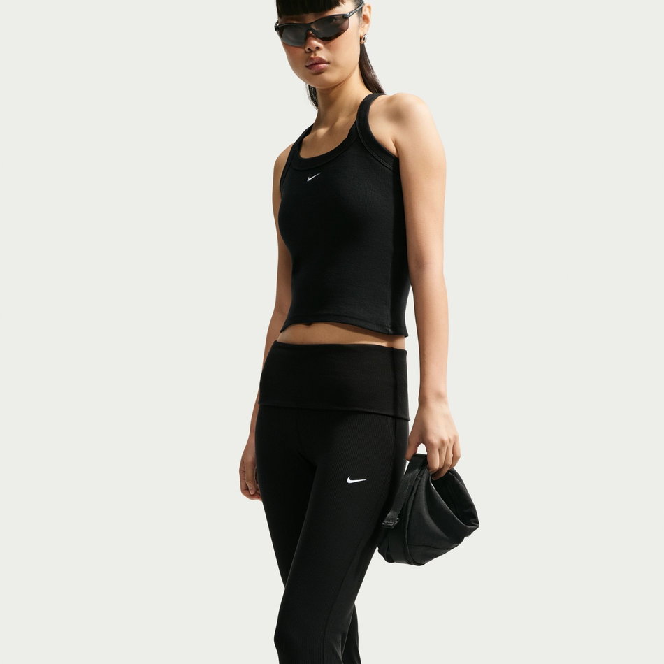 Chill Knit Rib Pant Kadın Siyah Eşofman Altı