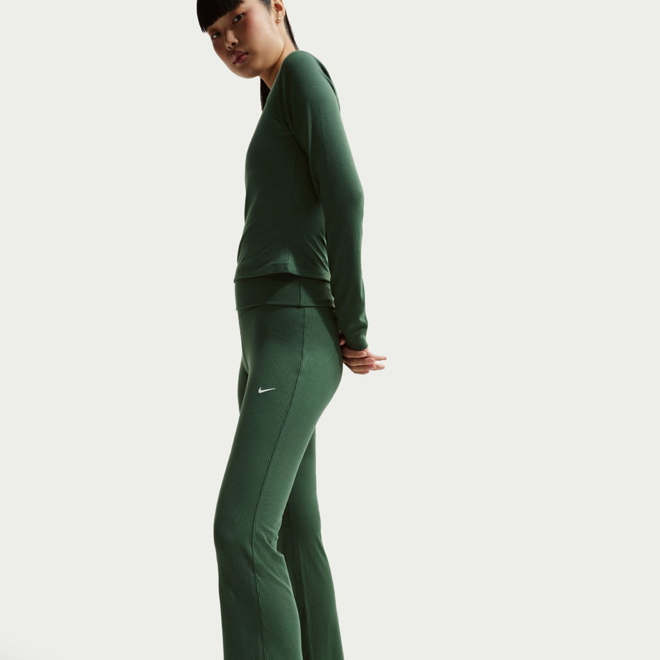 Chill Knit Rib Pant Kadın Yeşil Eşofman Altı