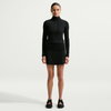 NIKE - Chill Knit Rib Qz Ls Top Kadın Siyah Sweatshirt (1)