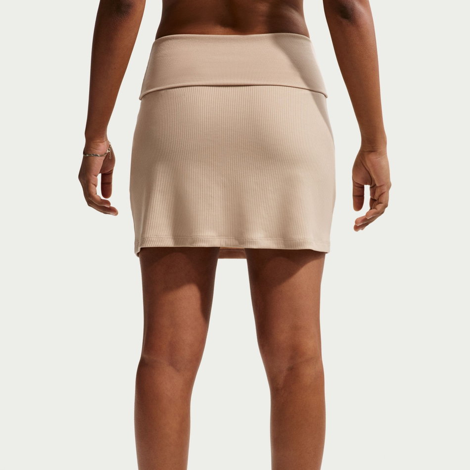 Chill Knit Rib Skirt Kadın Kahverengi Etek