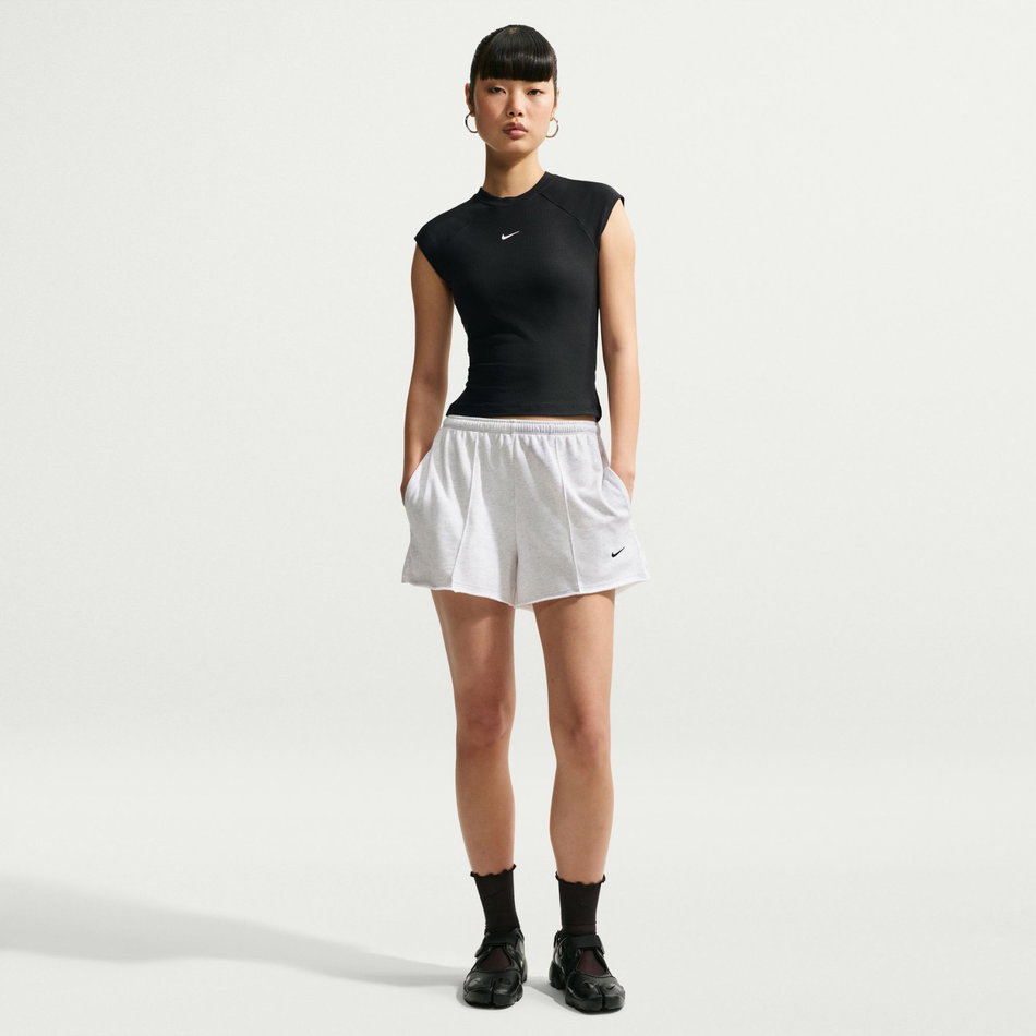 Chill Knit Rib Ss Top Kadın Siyah Tişört