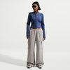NIKE - Chill Knit Wide Rib Cardi Kadın Mavi Sweatshirt (1)