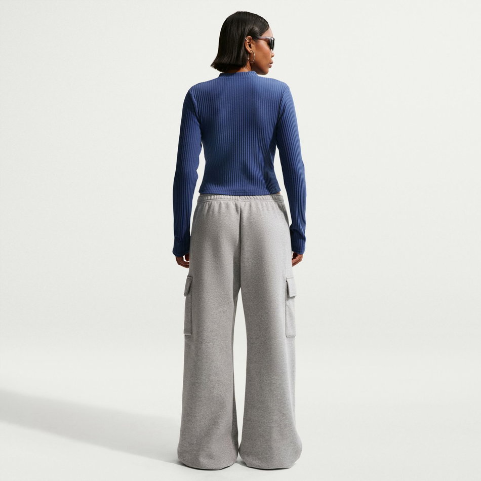 Chill Knit Wide Rib Cardi Kadın Mavi Sweatshirt