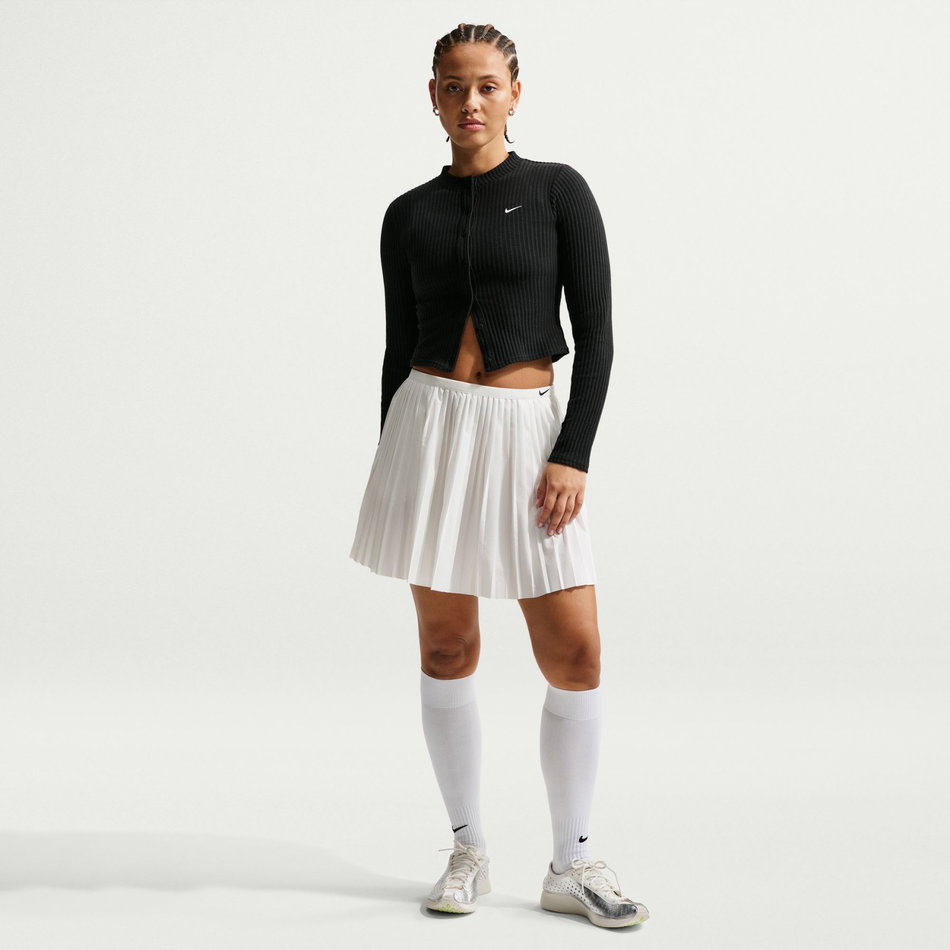 Chill Knit Wide Rib Cardigan Kadın Siyah Sweatshirt