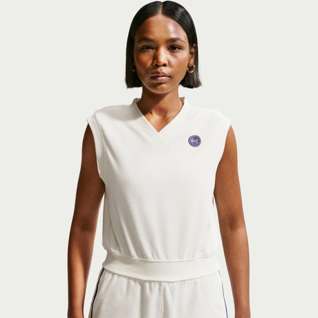 NIKE - Chill Terry Towel Tank Kadın Bej Atlet