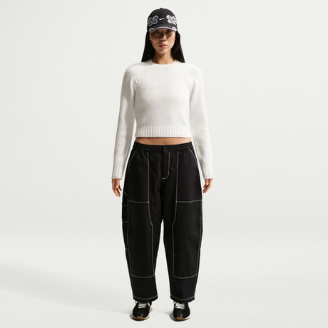 NIKE - Chll Knit Ls Sweater Top Kadın Beyaz Sweatshirt (1)