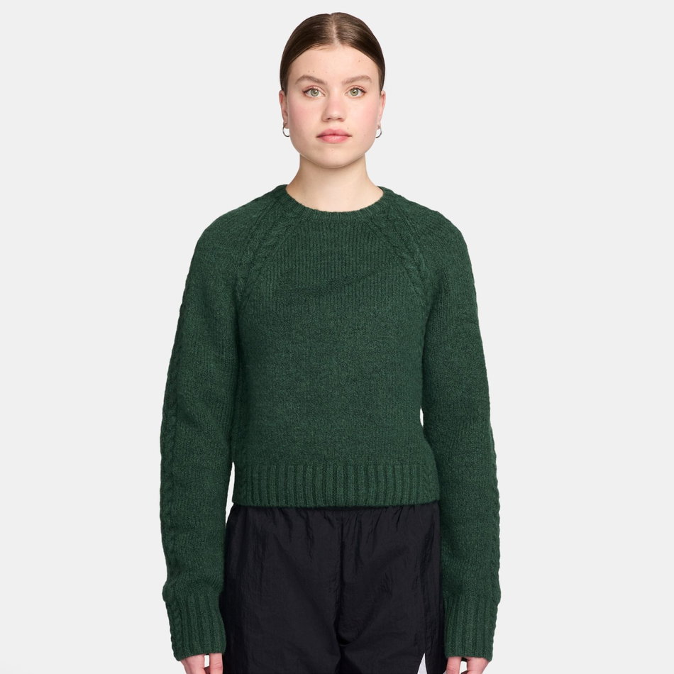 Chll Knit Ls Sweater Top Kadın Yeşil Sweatshirt