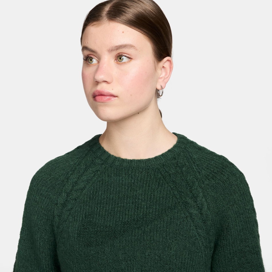 Chll Knit Ls Sweater Top Kadın Yeşil Sweatshirt