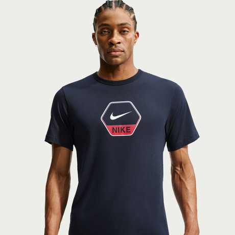 NIKE - Classic Ss Gfx Tee Erkek Mavi Tişört