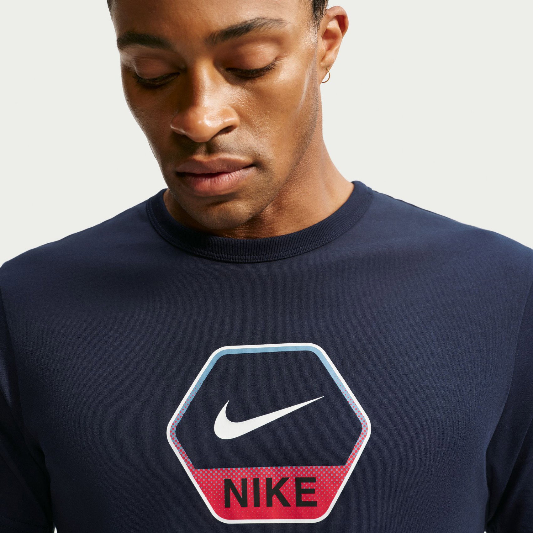 Nike Classic Ss Gfx Tee Erkek Mavi Tişört IQ0471-451