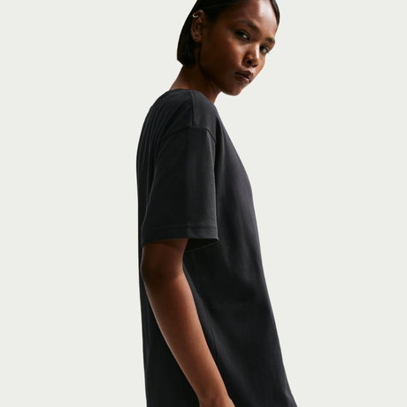 NIKE - Classic Ss Tee Kadın Siyah Tişört (1)