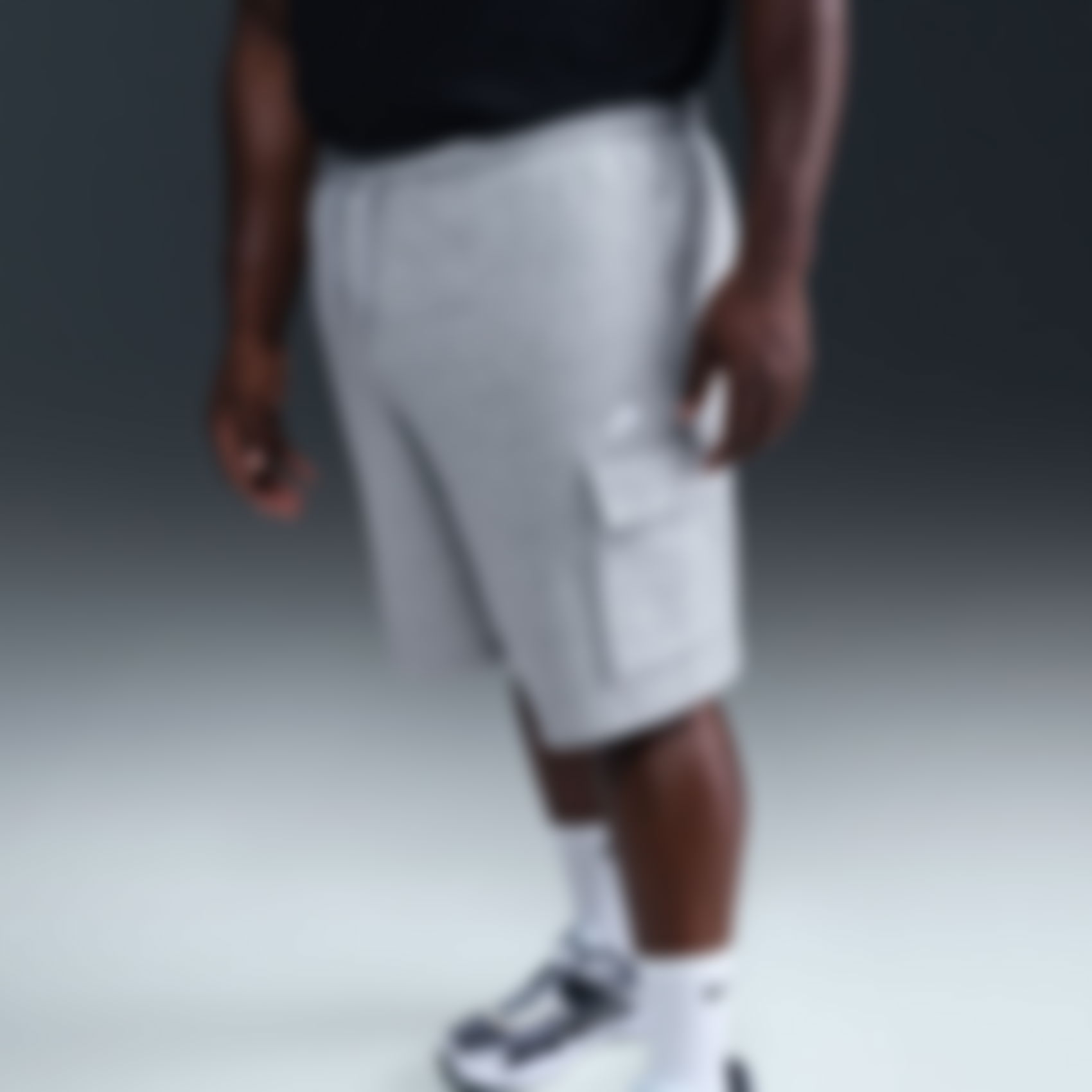 NIKE - Club BB Cargo Short Erkek Gri Şort