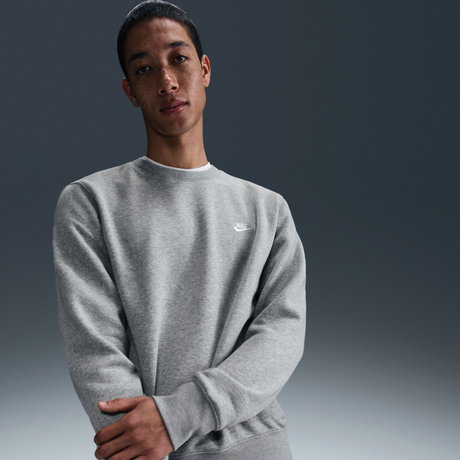 NIKE - Club BB Crew Erkek Gri Sweatshirt