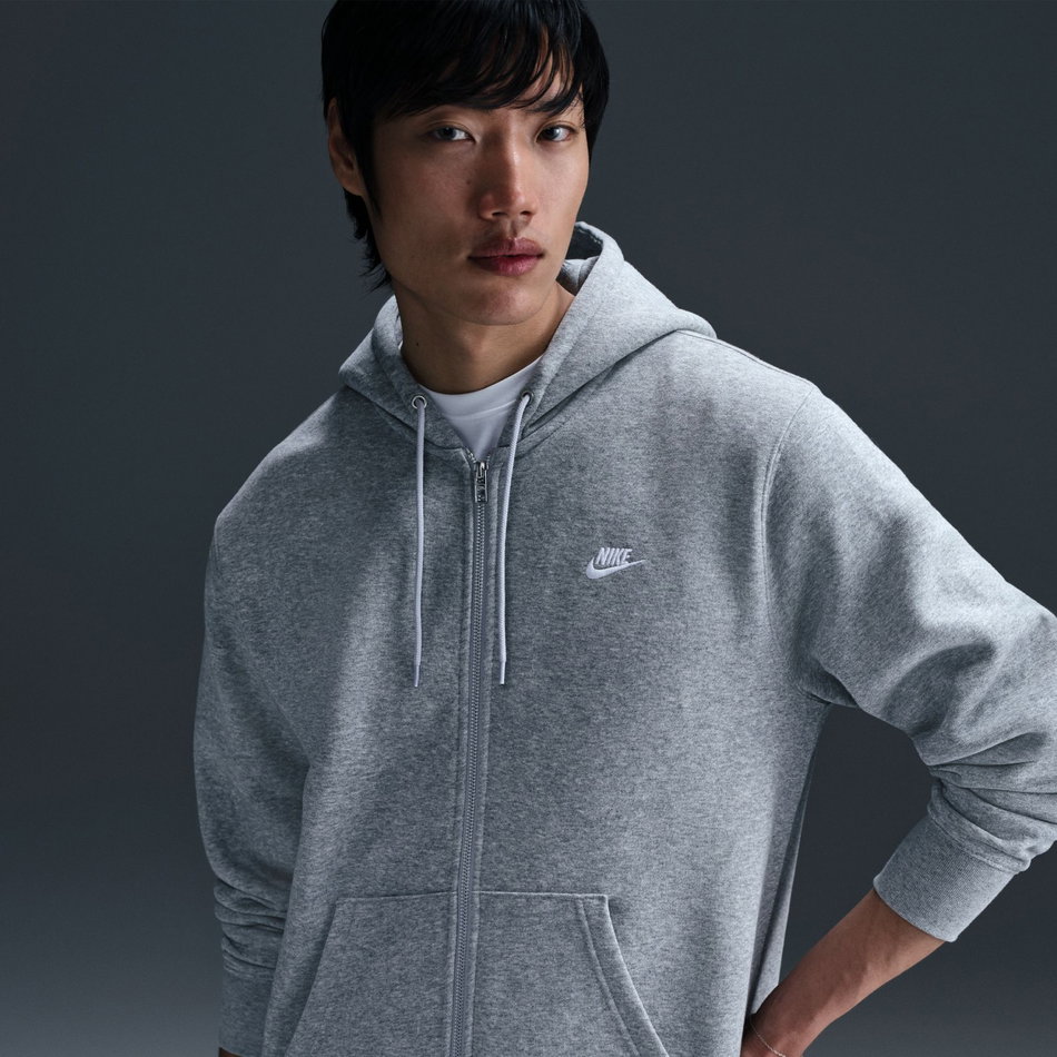 Club BB FZ Hoodie Erkek Gri Sweatshirt