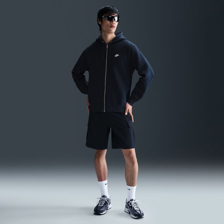 NIKE - Club BB FZ Hoodie Erkek Lacivert Sweatshirt