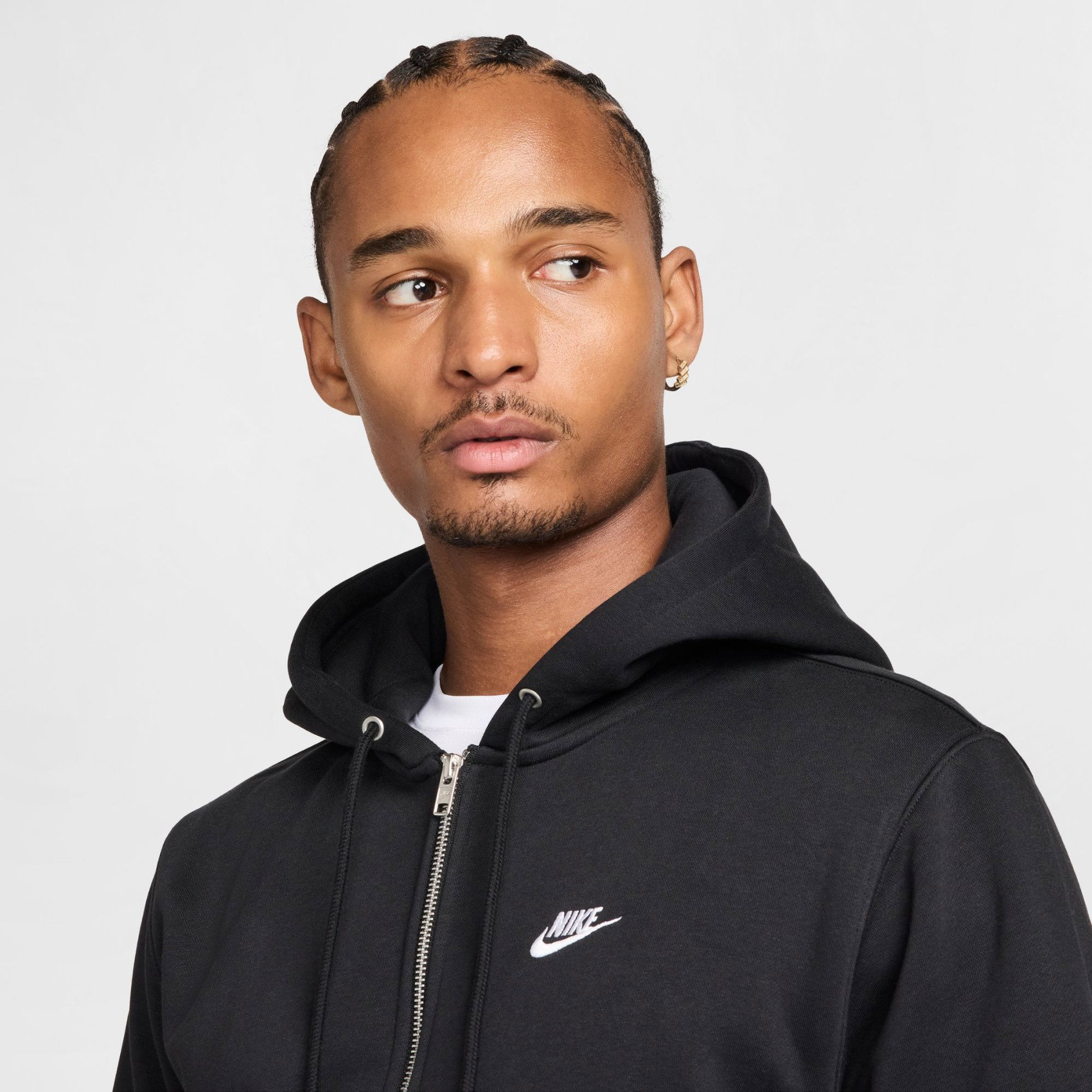 Nike Club BB FZ Hoodie Erkek Siyah Sweatshirt FN3861-010
