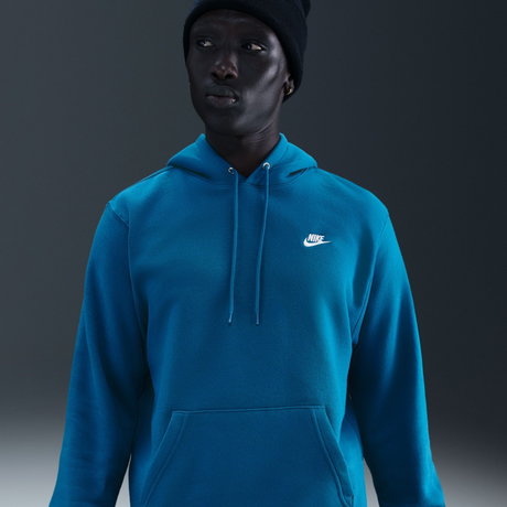 NIKE - Club BB PO Hoodie Erkek Mavi Sweatshirt