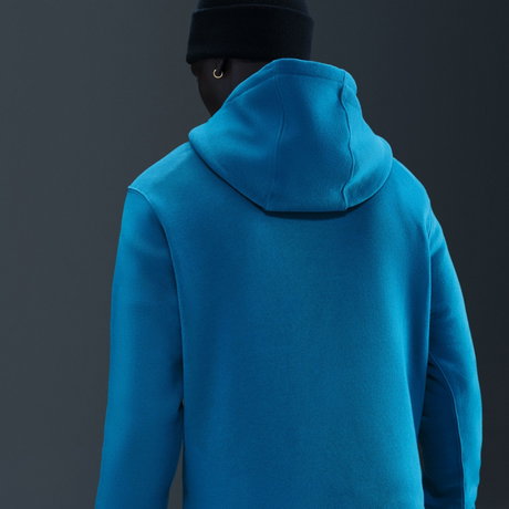 NIKE - Club BB PO Hoodie Erkek Mavi Sweatshirt (1)
