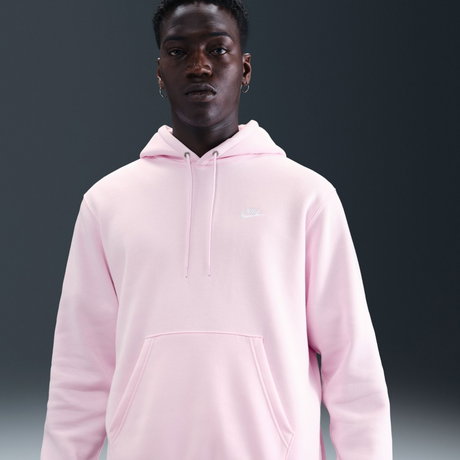 NIKE - Club Bb Po Hoodie Erkek Pembe Sweatshirt