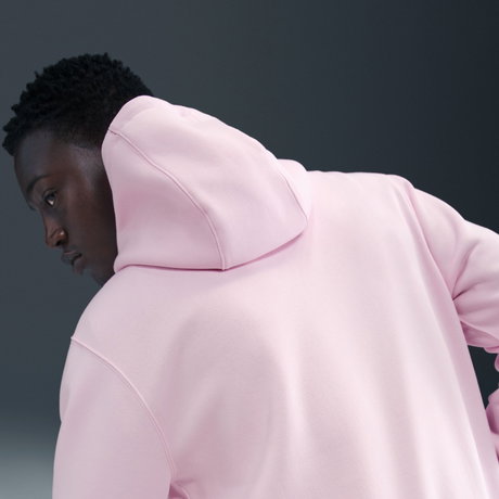NIKE - Club Bb Po Hoodie Erkek Pembe Sweatshirt (1)