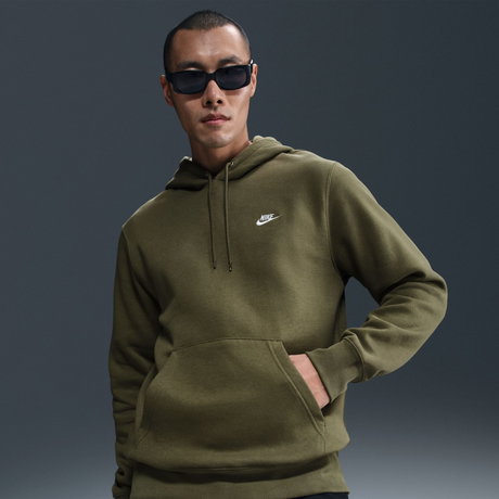 NIKE - Club BB Po Hoodie Erkek Yeşil Sweatshirt