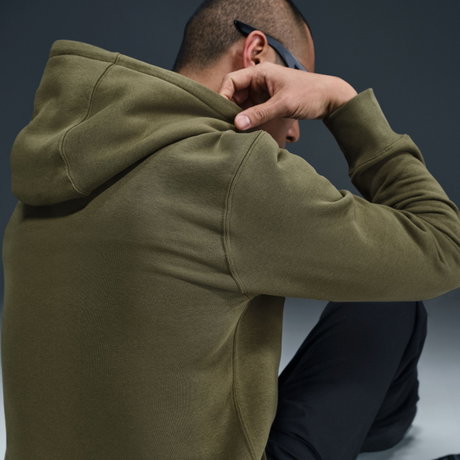 NIKE - Club BB Po Hoodie Erkek Yeşil Sweatshirt (1)
