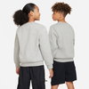 NIKE - Club Fleece Crew LS Çocuk Gri Sweatshirt (1)